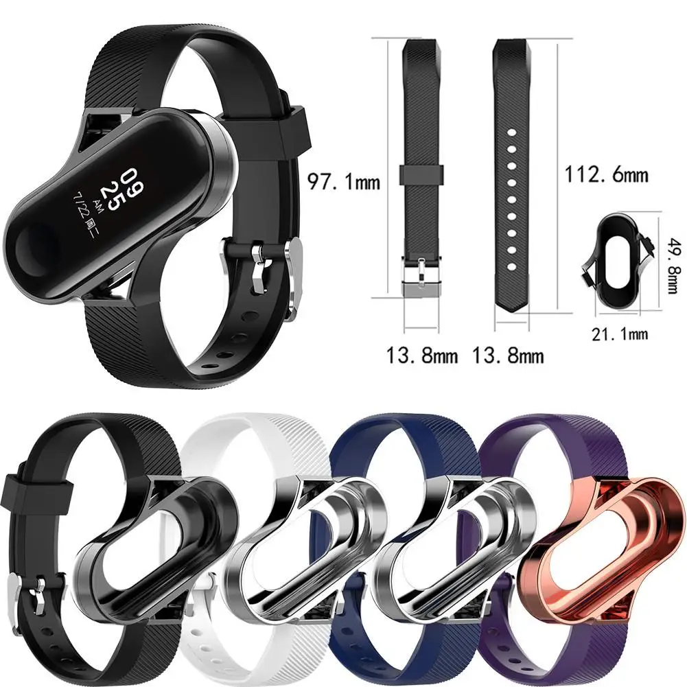 Силиконовый сменный Браслет ремешок для часов Xiaomi 4/3 MiBand 4 Mi Band 3 Аксессуары