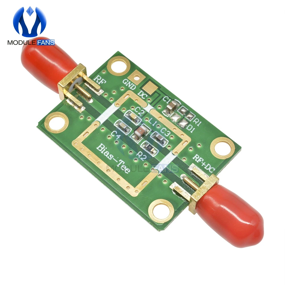 Bias Tee Wide Band Frequency Amplifier Amp Module 10MHz-6GHz RC DF Blocks For HAM Radio RTL SDR LNA Low Noise | Электронные