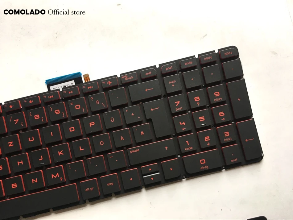 Немецкая клавиатура GR для HP 15 ab ak bc ab000 ab100 ab200 15z 15AK 15bc 15AB черная с