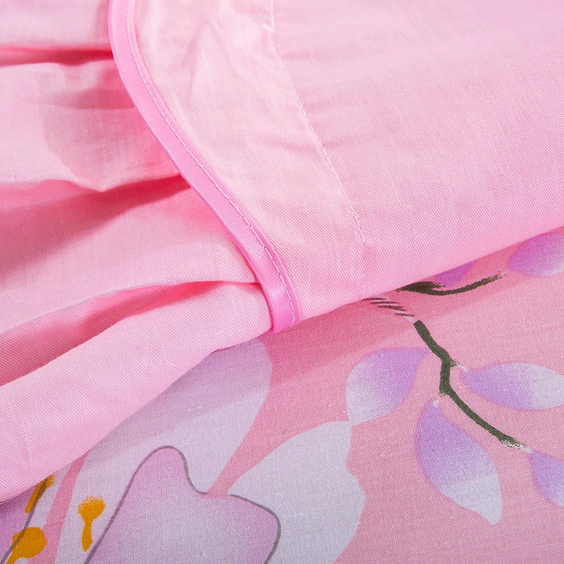 Пасторальный стиль розового цвета с принтом постельное белье юбка покрывало для