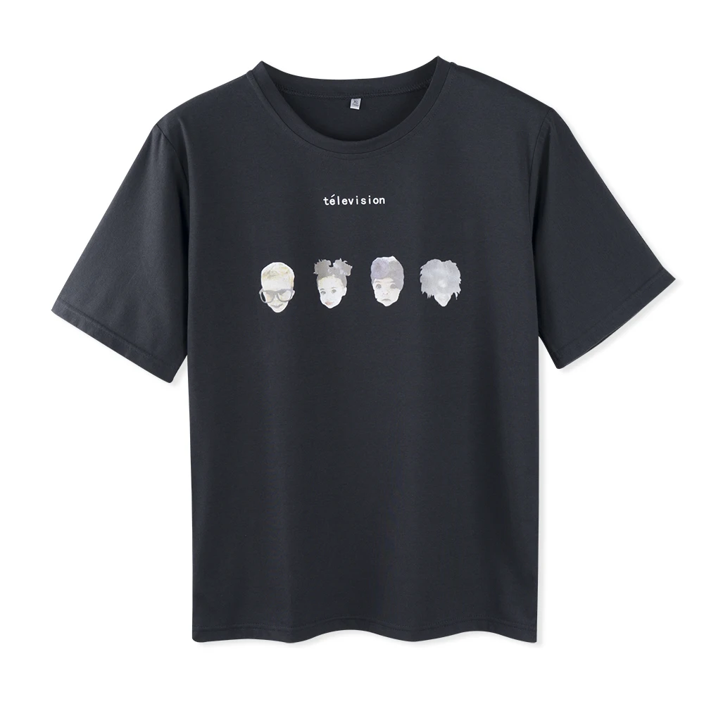 

Neatie kiddie Summer Streetwear Character Letter Funny Tshirt Women Clothing Basic Casual Loose T-shirt Tops