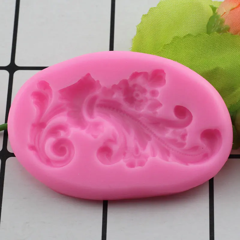 Sugar Craft Cake Vintage Relief Border Silicone Mold Fondant Mold Cake Decorating Tools Chocolate Gumpaste Molds Baking Moulds