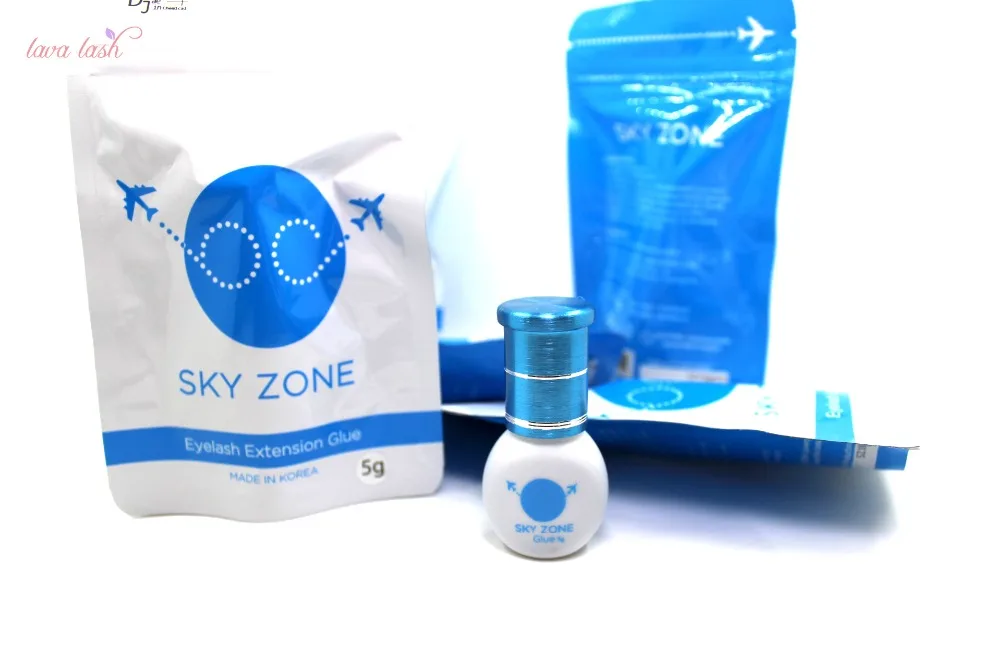 В исходном Корея Sky зоны клей для ресниц 5 мл 2 бутылки/лот бренд быстросохнущий клей