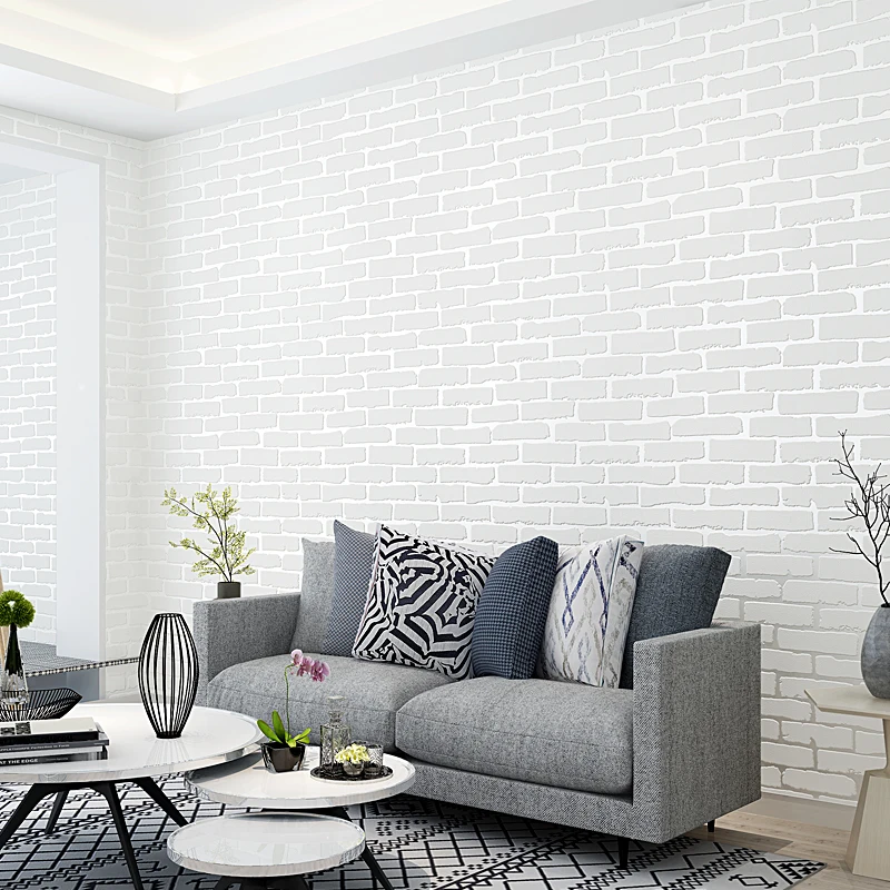 Виниловые самоклеящиеся обои 3D наклейки с изображением кирпичей на стену