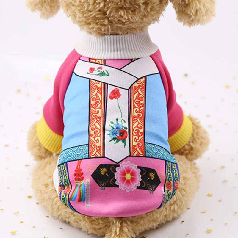 Autumn/Winter Pet Dog Clothes Cartoon Printed Warm Puppy Cats Sweaters Coat For Small Dogs Chihuahua Pug Jackets Clothing - Цвет: D13