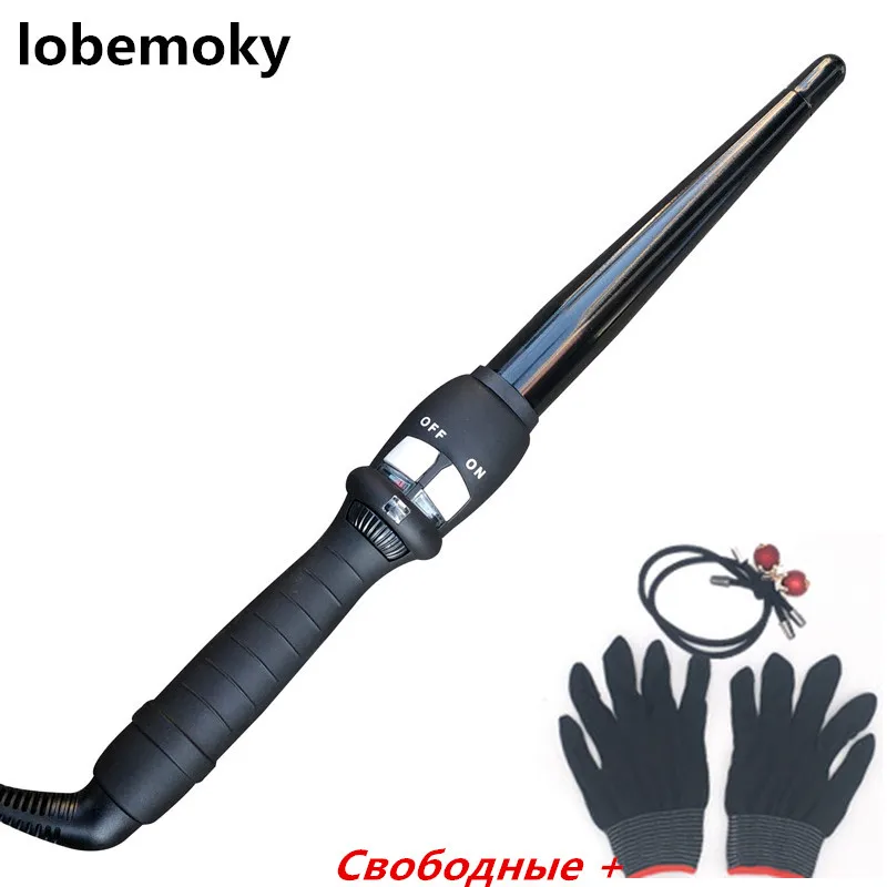 Щипцы для завивки волос с керамическим конусом инструменты укладки цифровой