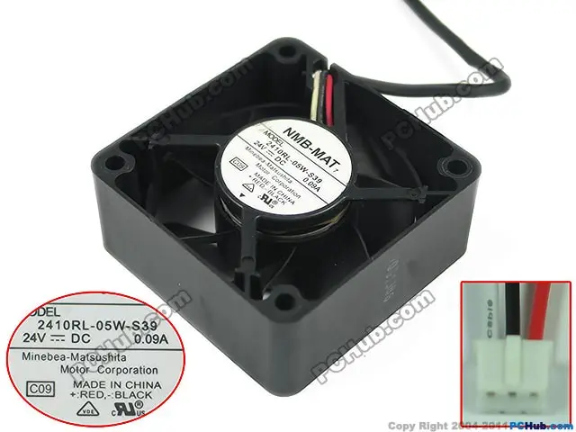 NMB-MAT 2410RL-05W-S39 C09 DC 24V 0.09A 60x60x25 мм вентилятор охлаждения сервера