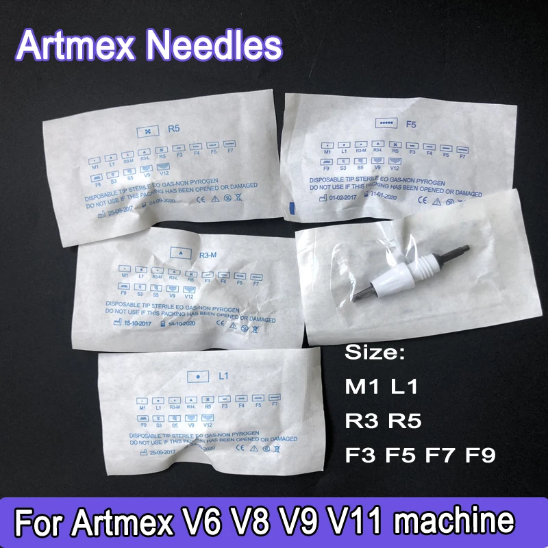 20 штук Artmex V11 V9 V8 V3 V6 ГУП МТС иглы картриджи полу Перманентный макияж M1 R3 R5 F3 F5 F7 татуировки иглы