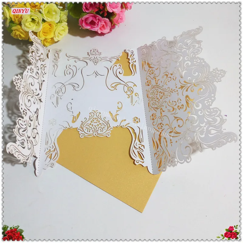 Свадебные украшения 30 шт романтичный деликатный резной рисунок выдалбливают