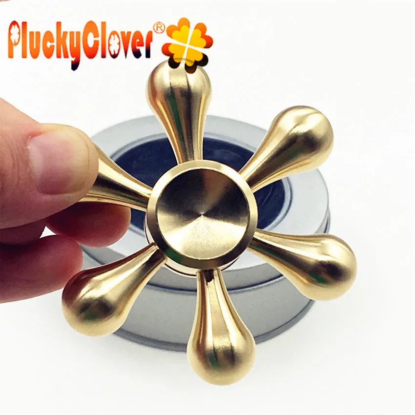 1 шт. съемный шестиугольный Спиннер металлический Радужный ручной шесть рук