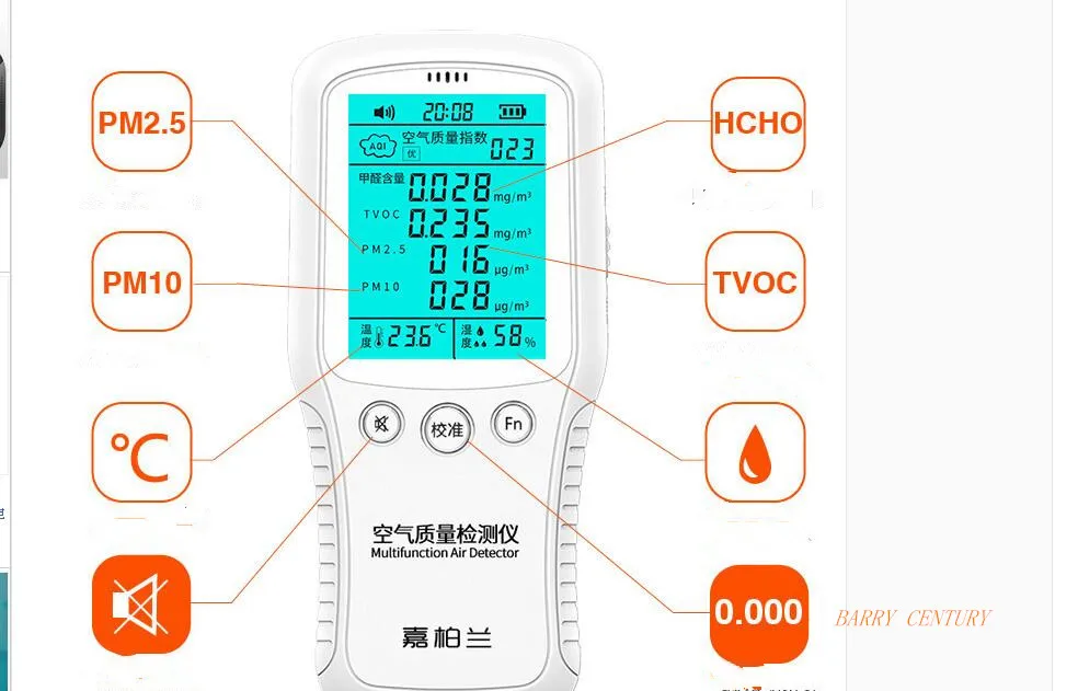 Формальдегид детектор tvoc PM2.5 PM10 PM 2,5 детекторы крытый монитор качества воздуха Температура влажности метр тестер анализатор газов