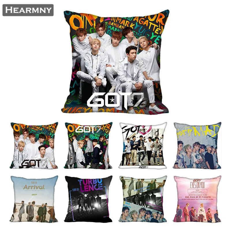 GOT7 Подушка Чехол для дома декоративный чехол на подушки невидимые молнии Подушка Чехол s 40X40,45X45 см