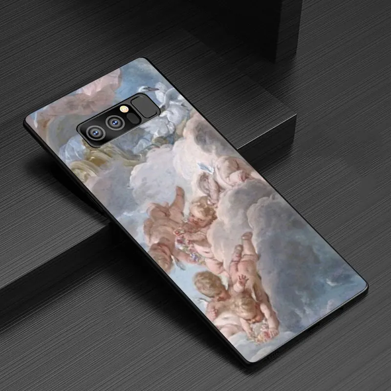 Renaissance angels Novelty Fundas Soft Phone Cover Case For Samsung Galaxy M10 20 30 S6 7 Edge S8 9 10 Plus Note 10 8 9