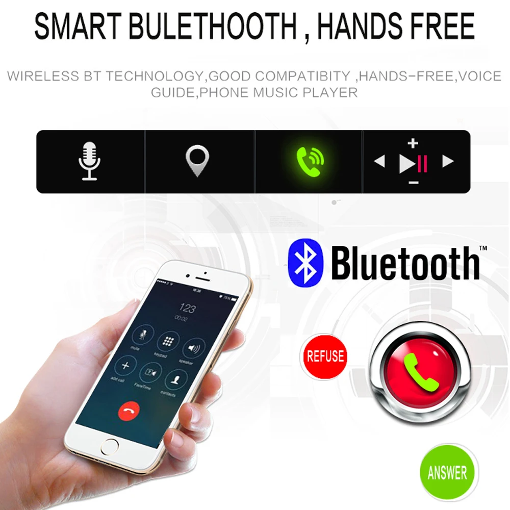 Podofo 1 Din автомобильное радио Bluetooth Авторадио 4,1 ''12 В FM USB AUX аудио стерео с рулевым колесом дистанционное управление камера заднего вида