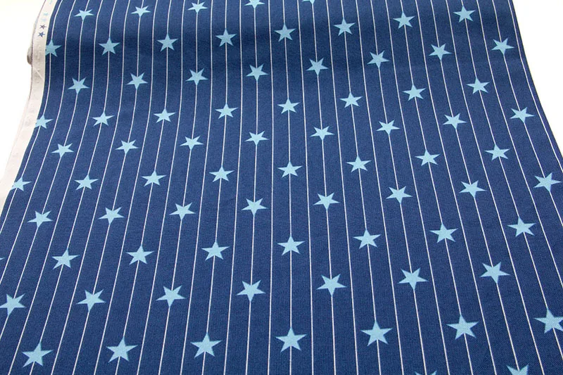 Half-Meter Japanese COSMO Oxford Cotton Fabric Patchwork Cloth DIY Sewing Quilting Star C | Дом и сад