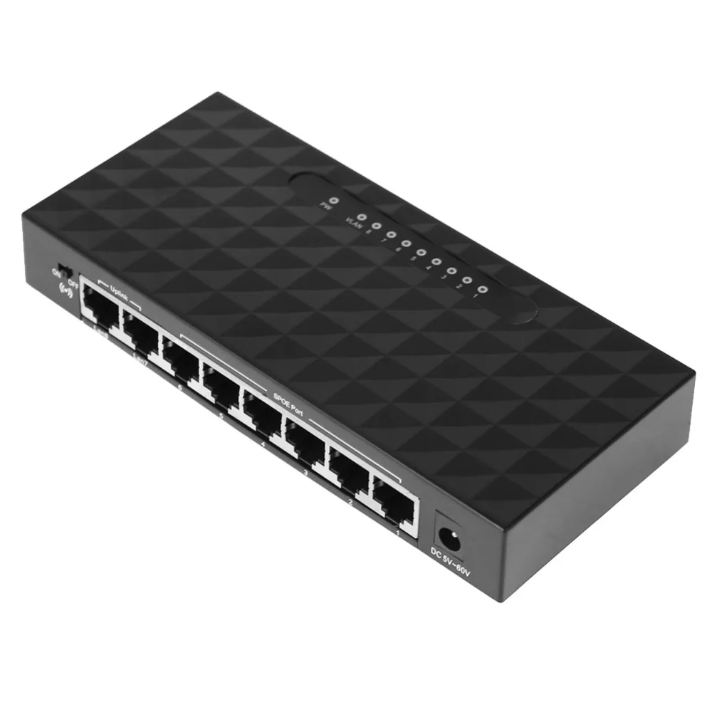 5/8 портов 10/100 Мбит/с POE Fast Ethernet сетевой коммутатор Lan Hub интеллектуальный для NVR