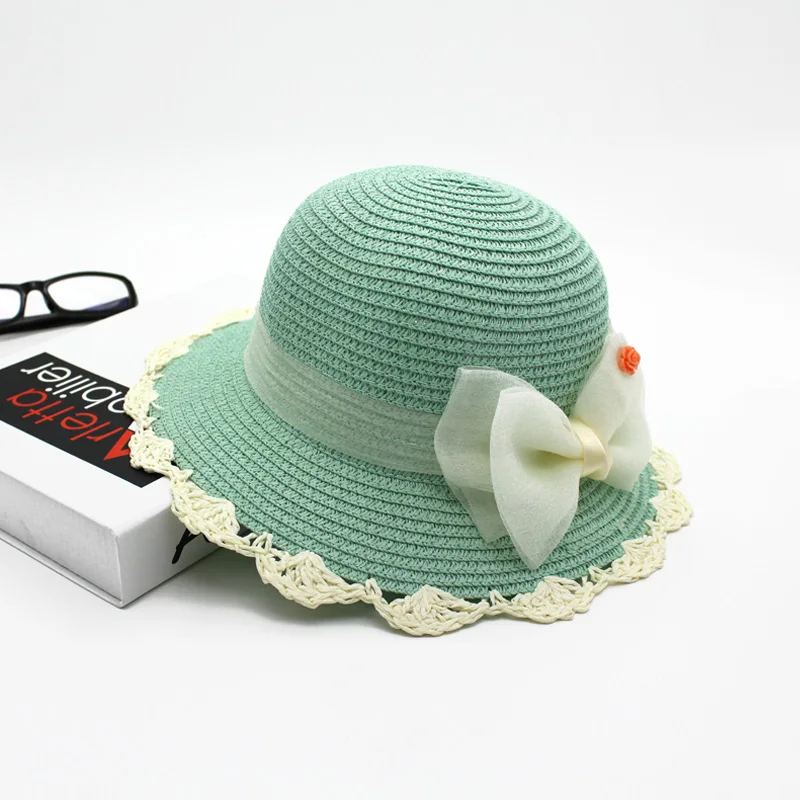 Летние шляпы для детей соломенная Защита от солнца защита УФ лучей (от 3 до 8 лет)
