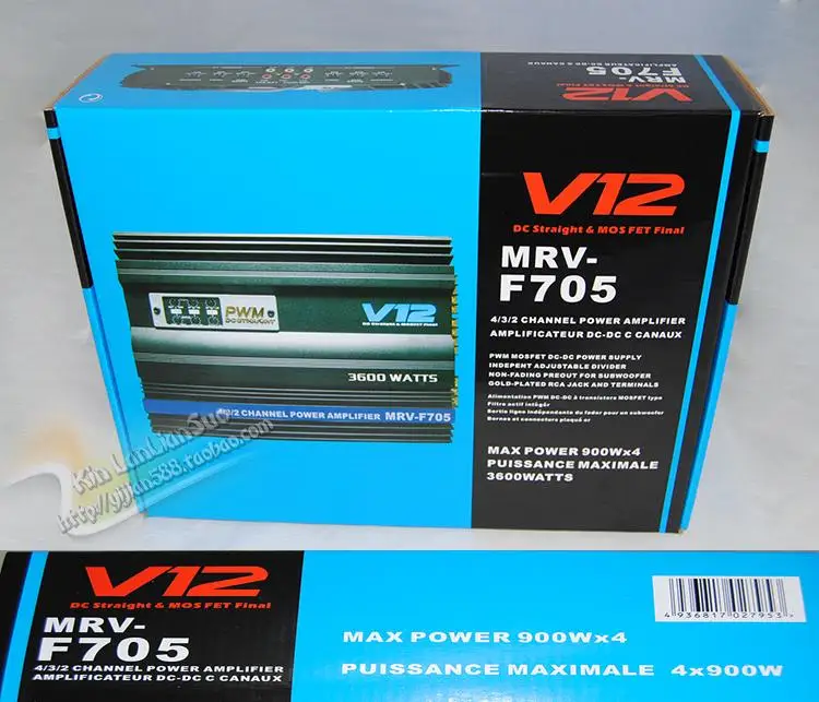 V12 4-х канальный автомобильный аудио усилитель 3600 Вт усилитель MRV-F705 МГц GSM усилитель GSM Автомобильный усилитель