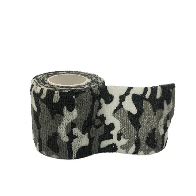 Black Camouflage 5 см* 4,5 м нетканый самоклеящийся Открытый камуфляж лента многофункциональный инструмент для выживания Охота водостойкий камуфляж Стелс Кемпинг оборудование - Цвет: Black Camouflage