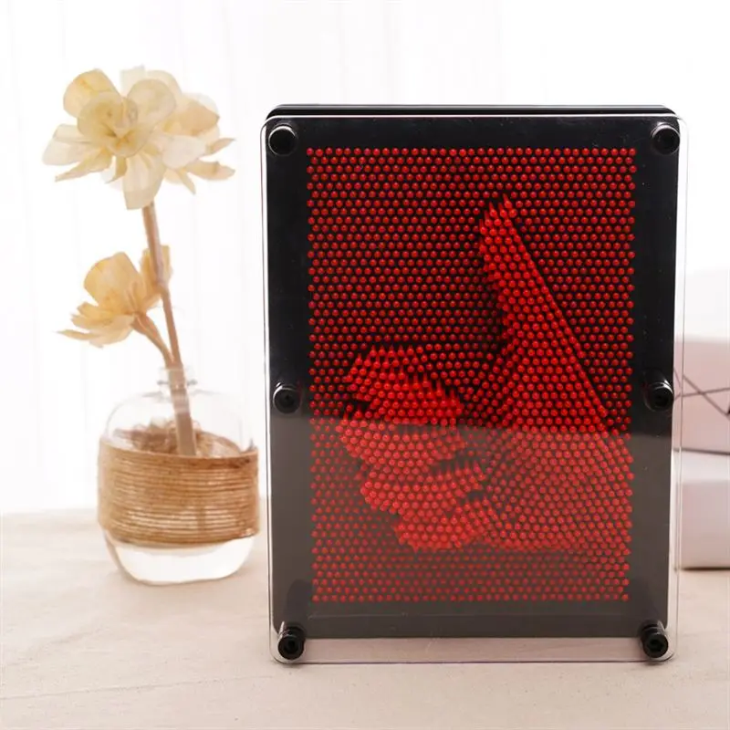 Красный Детские забавные игрушки пластиковые 3D DIY модели антистресс клон отпечатков пальцев иглы слизи рук Плесень Детские развивающие игрушки M09 - Цвет: Красный