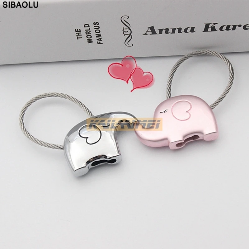 50 компл. Milesi слон для любителей подарок сумка кулон пары ключей брелок брелки