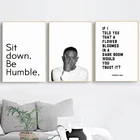 Постер Кендрик Ламар печать хип-хоп рэп настенное Искусство Холст Картина рэп тексты вдохновляющие цитаты картина домашнее настенное Искусство Декор
