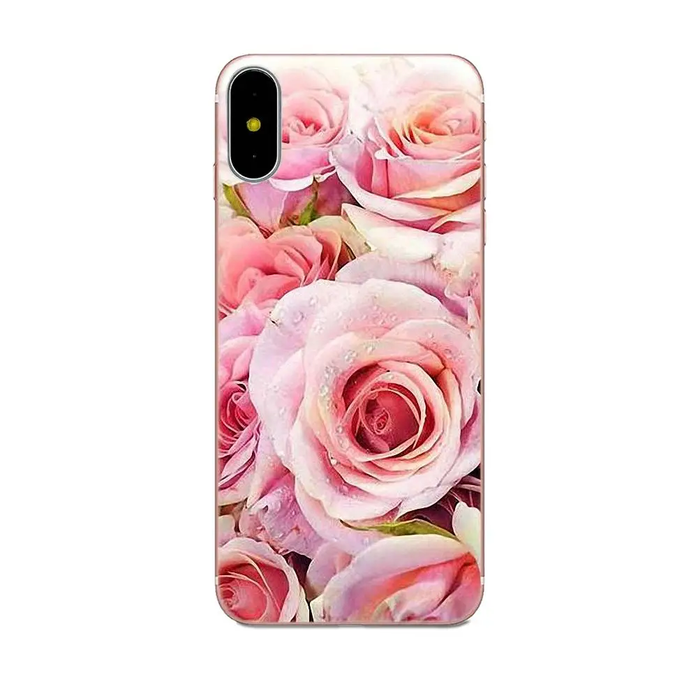 TPU Дизайн под заказ для Galaxy A3 A5 A7 On5 On7 2015 2016 2017 Grand Alpha G850 Core2 Prime S2 I9082 розовый букет