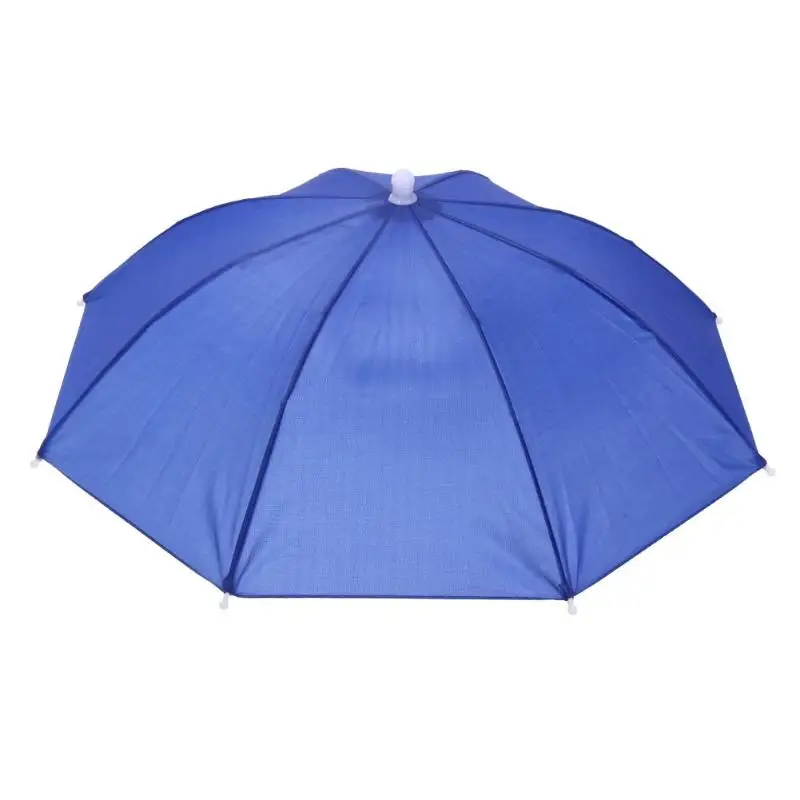 Royal blue Переносная головная шляпа-зонтик, шапка для рыбалки, анти-дождь, рыбалка, анти-солнце, зонтик, шляпа для взрослых и детей, унисекс, уличная Спортивная Кепка - Цвет: Royal blue