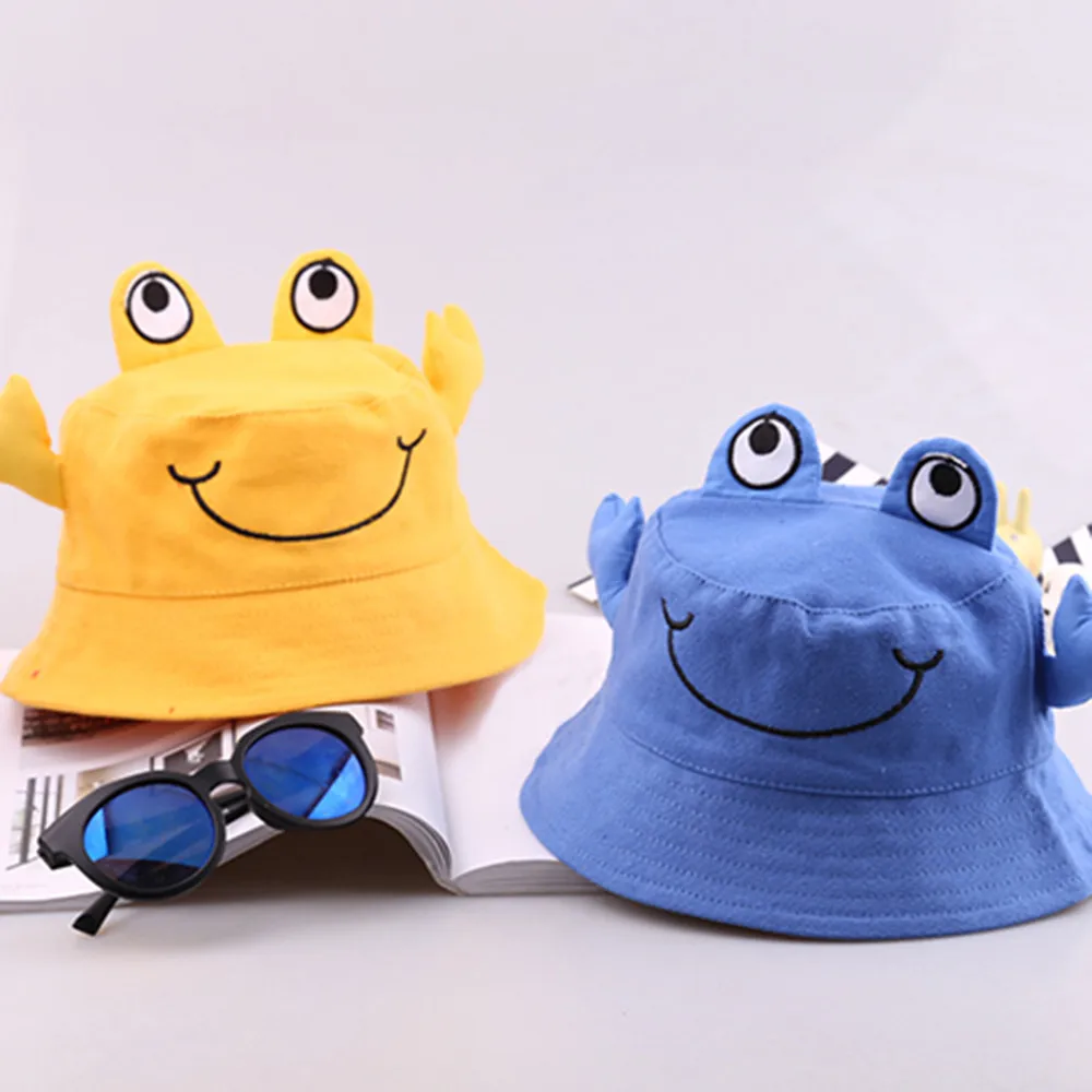 Baby Hat girls boys hat sun caps Kids Toddlers Cartoon Animal Sun Basin Cap Children Fisherman Sunhat | Детская одежда и обувь