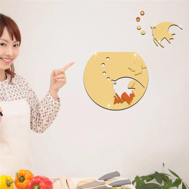 2019 новые наклейки на стену с изображением рыбы аксессуары для дома настенные