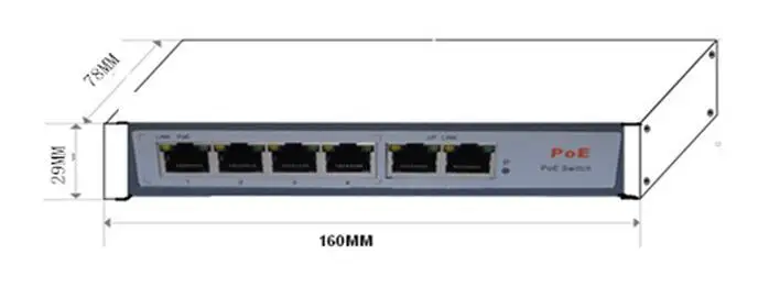 4 канальный POE коммутатор CCDCAM с поддержкой IEEE 802.3af/при 30 Вт сетевой power over ethernet для