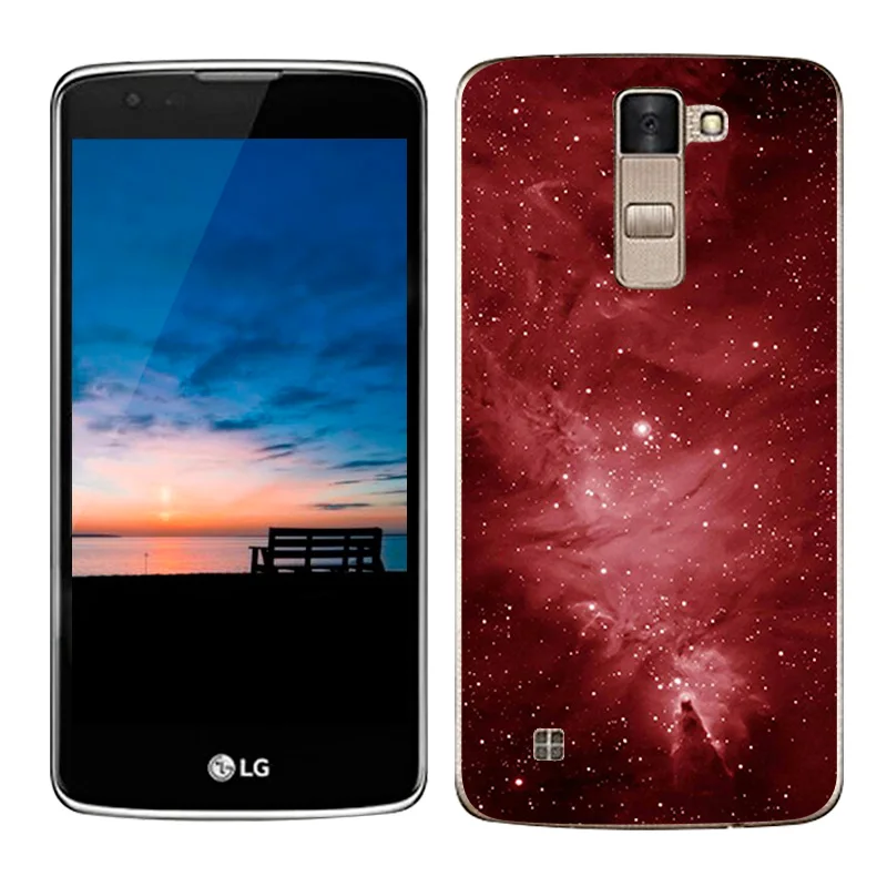 Роскошный чехол для LG K8 Lte K350 K350E K350N чехлы с рисунком Scape Мягкий Силиконовый ТПУ