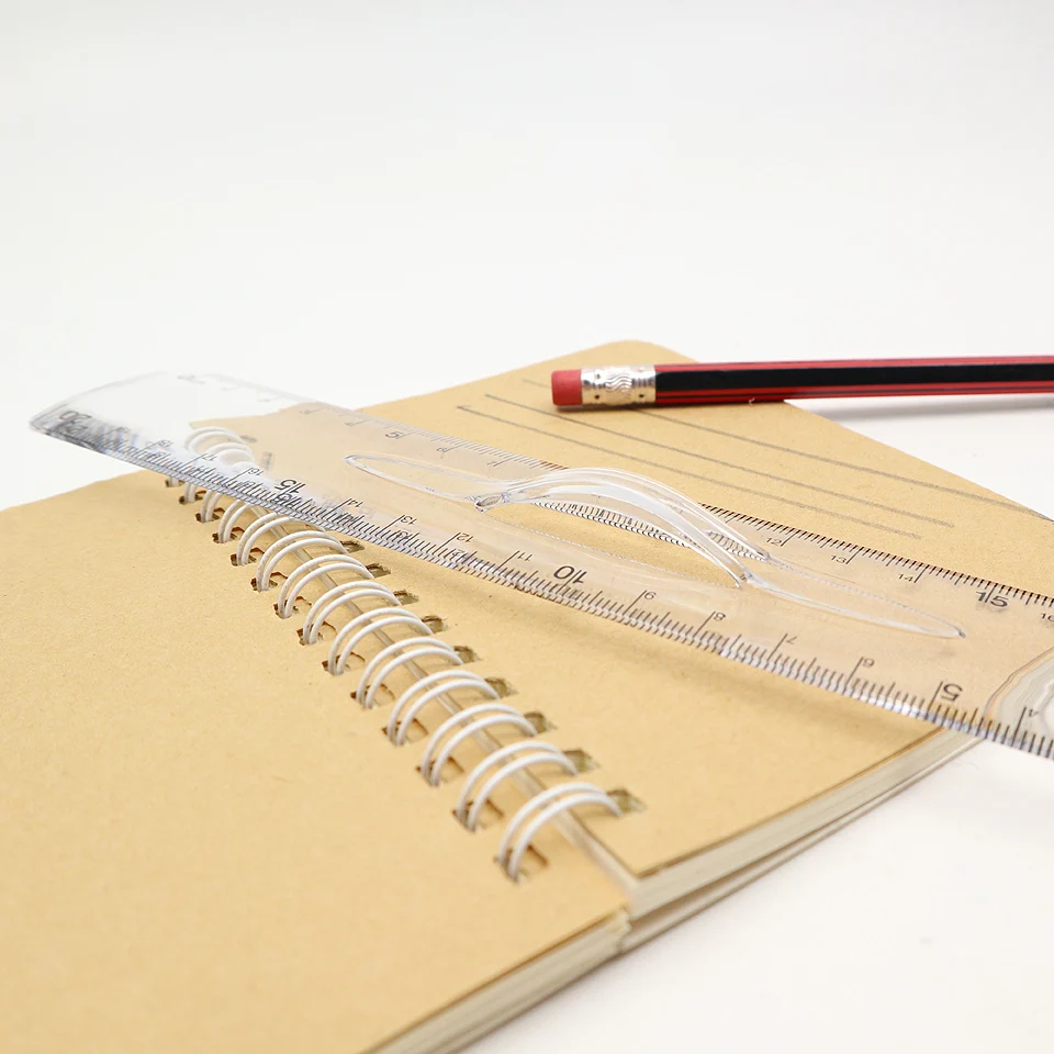20cm Drawing Ruler Easy To Take Plastic Three-dimensional Technical Students Maths Geometry Office School Supplies | Канцтовары для