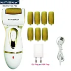 Перезаряжаемый Электрический инструмент для ухода за ногами KIMISKY, инструменты для педикюра, пилка для ног, педикюрная пилка, гладкая пилка с 7 роликами для удаления омертвевшей кожи