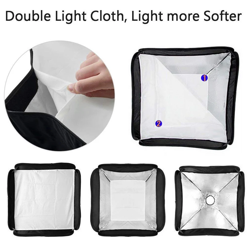 Inno Новый 80X80 см складной софтбокс для вспышки с l образной поддержкой Speedlite