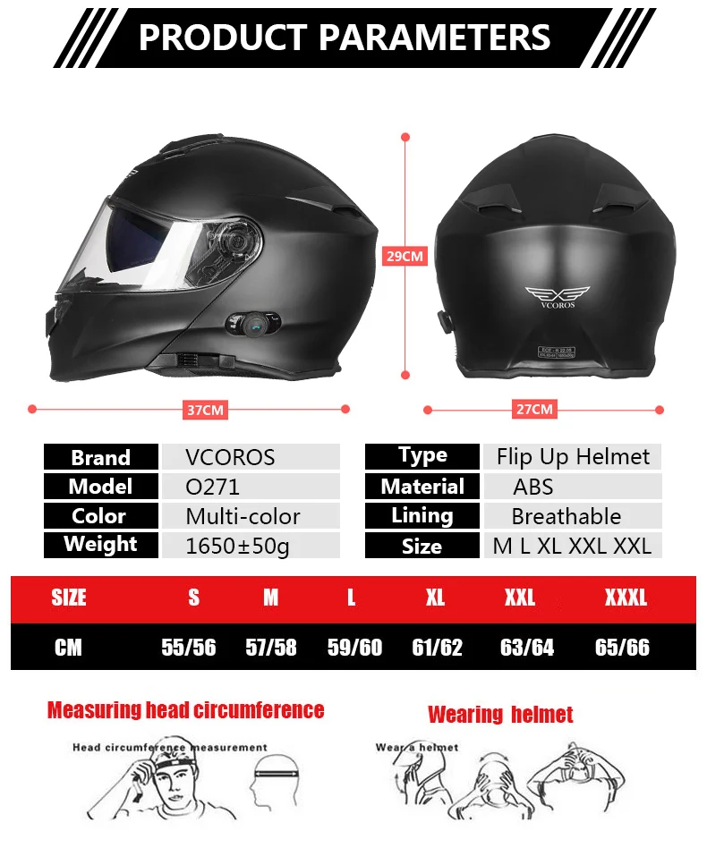 Vcoros модульный Водонепроницаемый BlueTooth для мужчин и женщин флип casco moto cycleHelmet capacete мотоциклетный шлем bluetooth