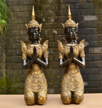 Китайская народная культура статуя из смолы ручной работы Будды религия