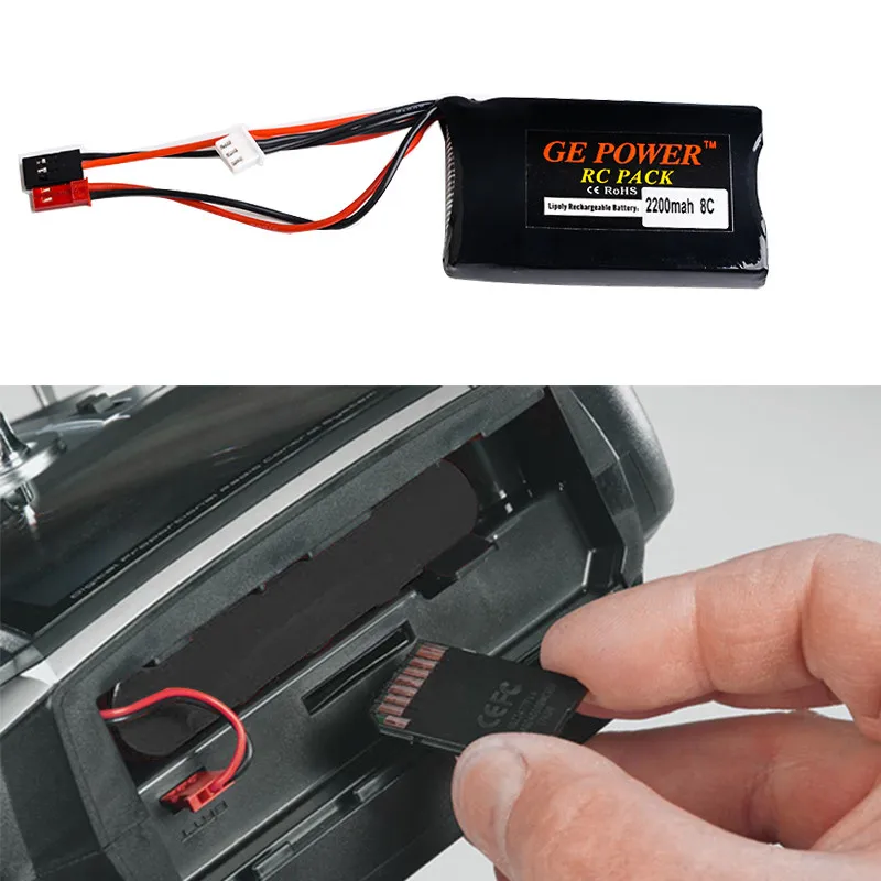 Аккумулятор FUTABA 14SG 7 4 В 2200 мАч 8C 2S аккумулятор для GE Power RC передатчик | Игрушки и