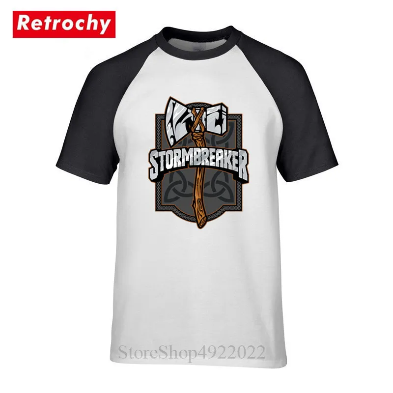 Ретро Stormbreaker Viking футболка с надписью Thor классический фильм Мужская Викинг