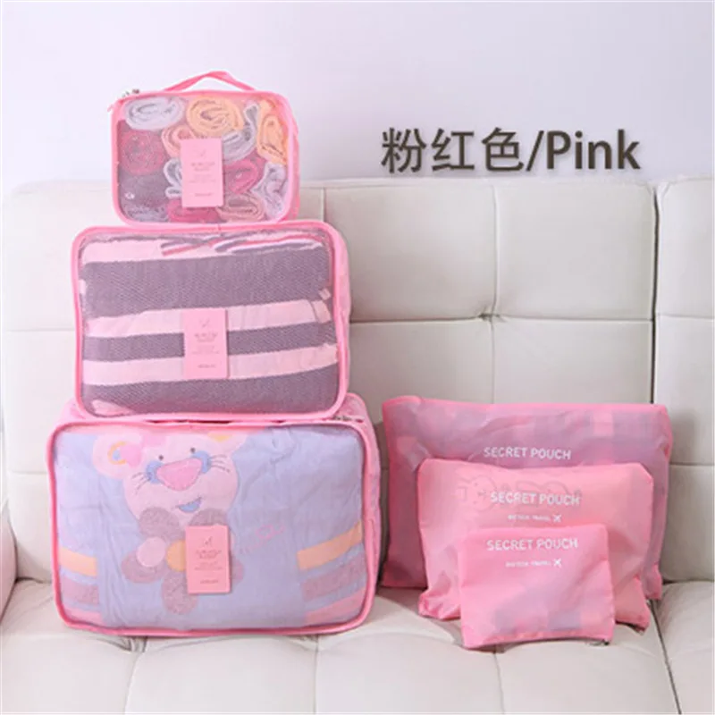 Высокое качество 6 шт./компл. органайзер для одежды путешествий аккуратная сумка