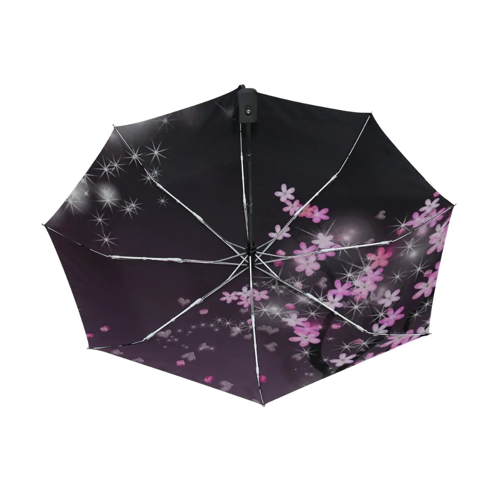 Оригинальный брендовый складной зонт с 3 цветами для женщин автоматический