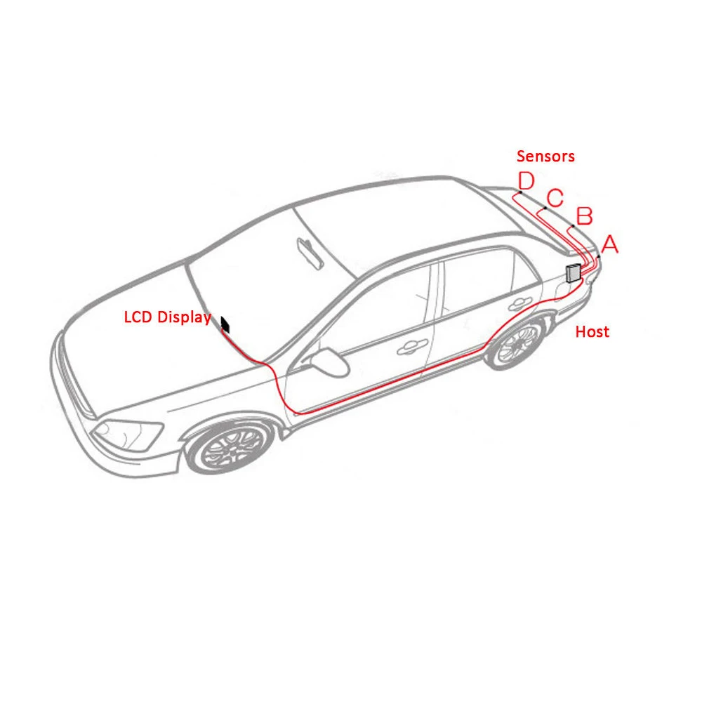Заднего вида парковки Сенсор 4 зуммер для всех автомобилей Обратный радар