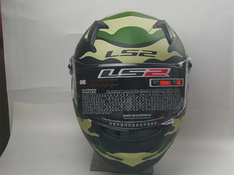LS2 FF358 Полнолицевой мотоциклетный шлем Casco Moto Man LS2 шлем со съемной и моющейся внутренней накладкой capacete LS2 утвержденный ECE