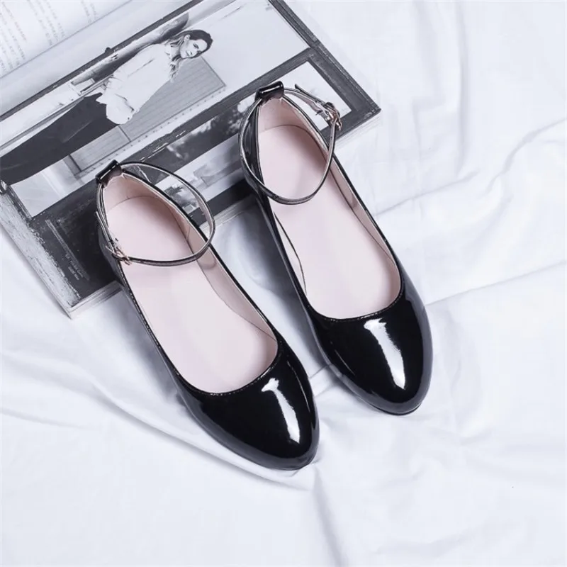ASUMER/Большие размеры 31-52, новая модная обувь, женская повседневная обувь на плоской подошве, женские летние тонкие туфли с ремешком на щиколотке, однотонные женские туфли на плоской подошве