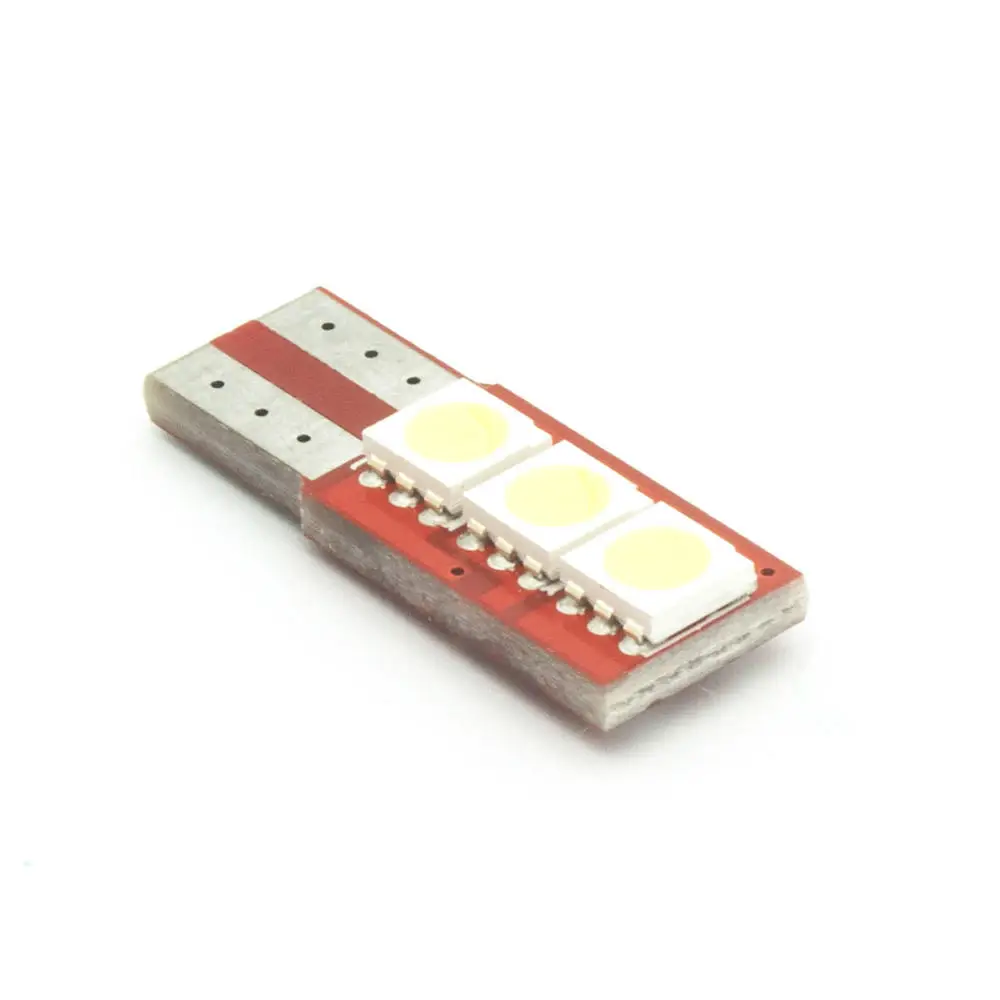2 шт. T10 W5W 194 авто светодиодный 3 SMD 5050 лампы номерного знака Купол для чтения двери