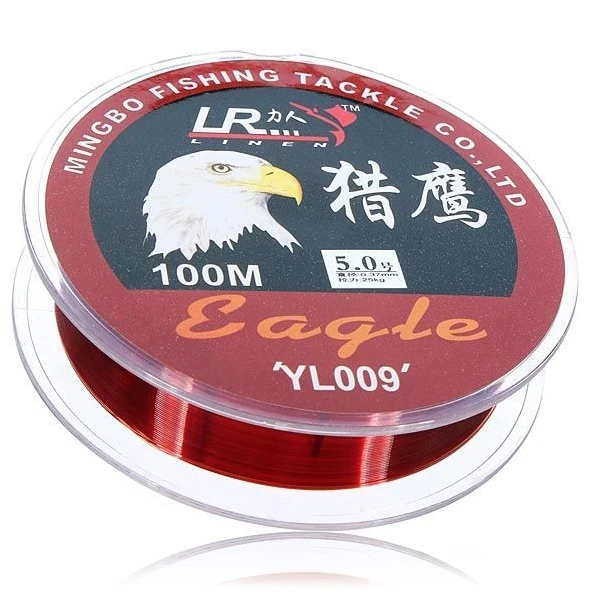 Twozilla Falcon 100M Fishing Line Red Sea Nylon Wire | Спорт и развлечения
