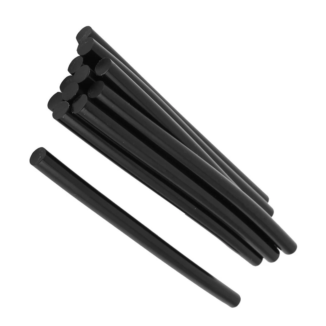 

12 Pcs 11mm Dia 190mm Length Soldering Iron Black Hot Melt Glue Sticks