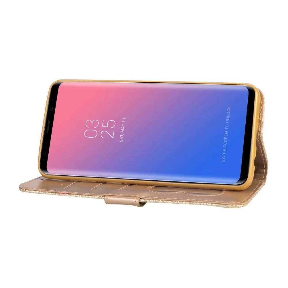 Кошелек из искусственной кожи чехол для samsung Galaxy S11 S10 E S9 S8 Plus S6 S7 Edge Note 10 Pro 8 9 Блестящий силиконовый чехол с откидной крышкой