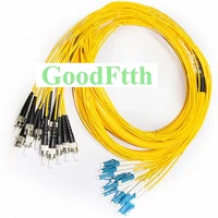 fiber patch cord lc st st lc upc sm 12 cores trunk breakout 2 0mm goodftth 10 50m