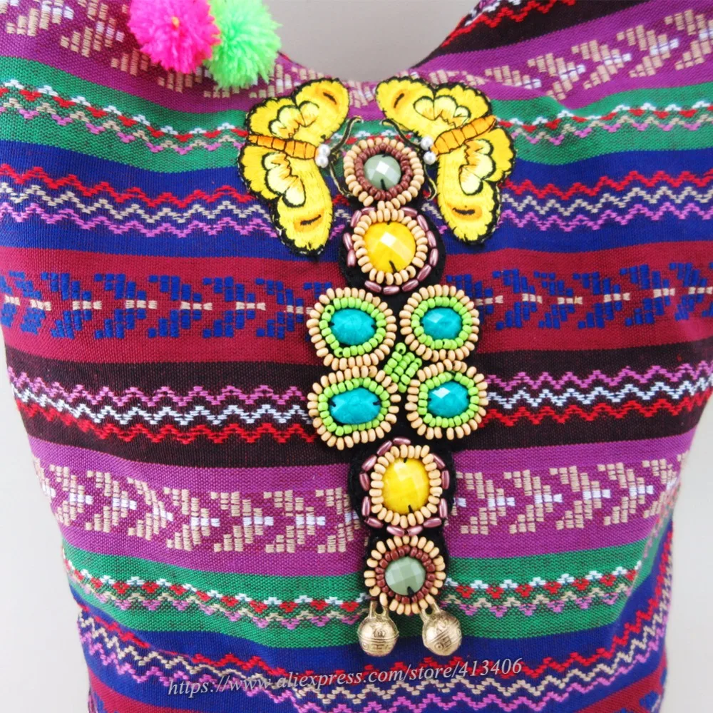 Винтажная ручная сумка hmong Boho мессенджер в этническом стиле тайская индийская